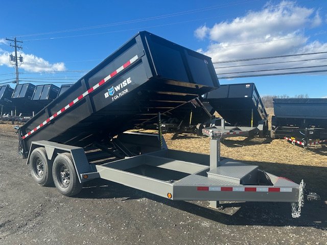 BWise 7 x 14 Dump Trailer – Combo Gate With Ramps