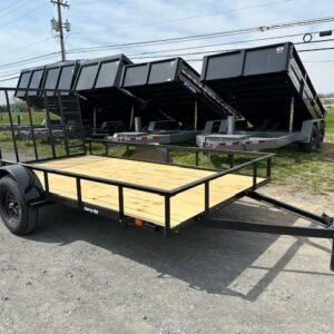 Carry-On 7 x 12 Landscape Utility Trailer – Rear Gate
