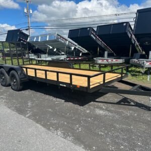 Carry-On 7 x 18 Landscape Utility Trailer – Rear Ramp Gate