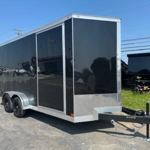 Covered Wagon 7 x 16 Enclosed Trailer – 18″ Added Height