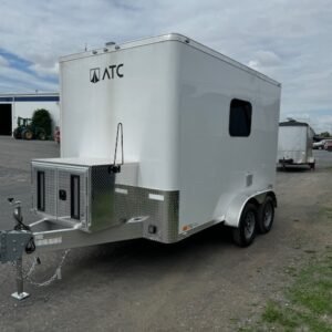 ATC 7 x 12 Enclosed Aluminum Fiber Optic Splicing Trailer
