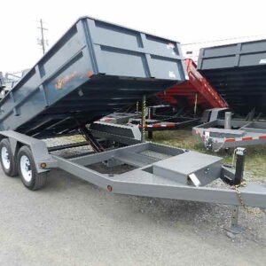 BWise 6 x 12 Low Profile Dump Trailer – Combo Gate & Ramps