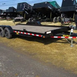 Big Tex 83″ x 20′ Wood Deck Open Car Trailer – 10K GVW