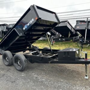 BWise 5 x 10 Low Profile Dump Trailer – Spreader Gate
