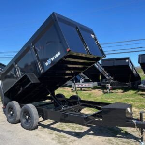 BWise 6 x 12 High Side Dump Trailer – Slide Out Ramps