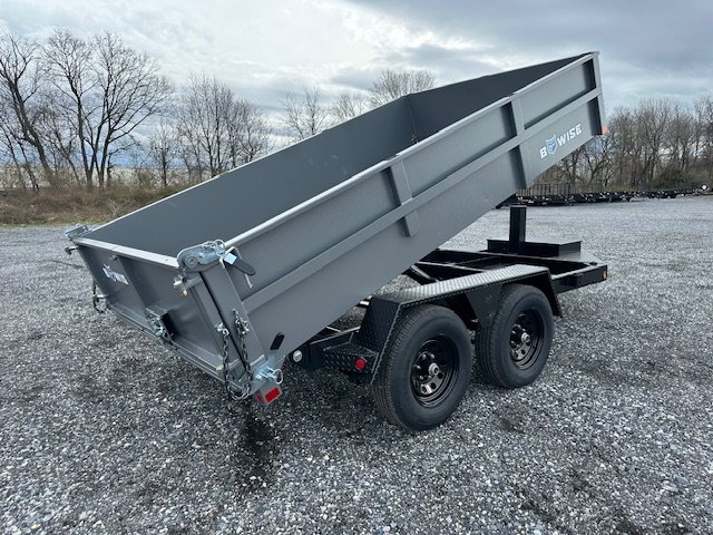 BWise 7 x 12 Low Profile Dump Trailer – Hydraulic Jack - Image 7