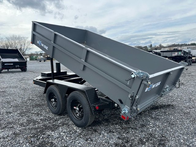 BWise 7 x 12 Low Profile Dump Trailer – Hydraulic Jack - Image 5