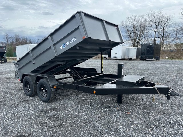 BWise 7 x 12 Low Profile Dump Trailer – Hydraulic Jack - Image 4