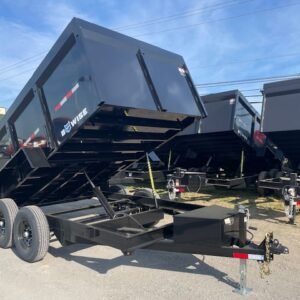 BWise 7 x 12 High Side Dump Trailer – Barn Doors