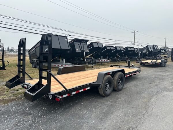 BWise 7 x 20 Heavy Duty Equipment Trailer – Ladder Ramps - Image 6