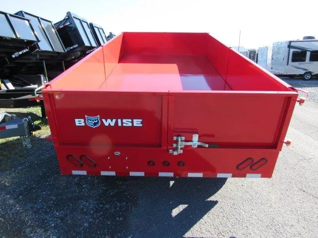 BWise 7 x 14 Deckover Dump Trailer – Fold Down Sides - Image 3