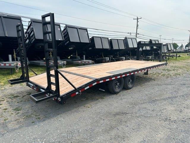 BWise 8.5 x 24 Gooseneck Equipment Trailer – Ladder Ramps - Image 5