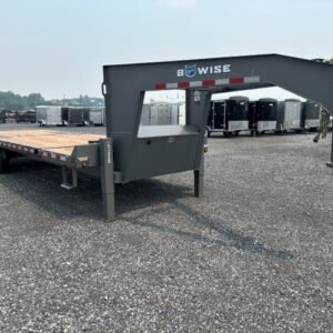 BWise 8 x 26 Gooseneck Deckover Equipment Trailer – Power Tilt