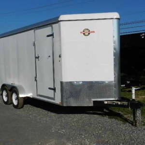Carry-On 7 x 16 Enclosed V-Nose Cargo Trailer – 6″ Extended Height!