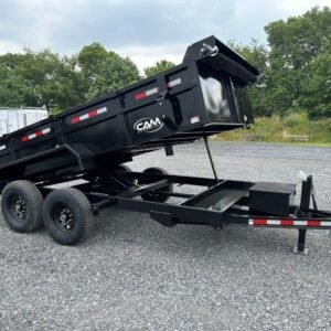 CAM Superline 7 x 14 HD Low Profile Dump Trailer – Scissor Lift