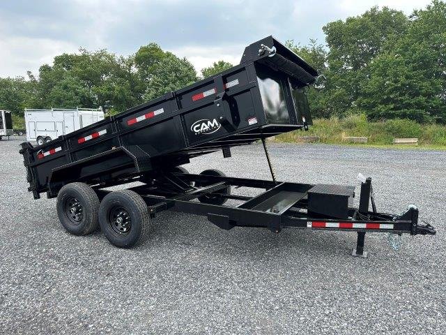 CAM Superline 7 x 14 HD Low Profile Dump Trailer – Scissor Lift