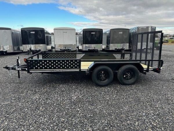 Cam Superline 7 x 14 Landscape Utility Trailer – Side ATV Ramps - Image 8