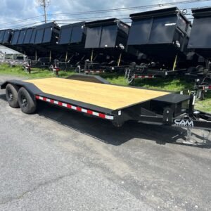 CAM Superline 8 x 20 Full Width Equipment Trailer – Slide Out Ramps