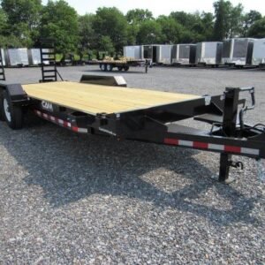 CAM Superline 7 x 20 Equipment Trailer – Self-Clean Beavertail