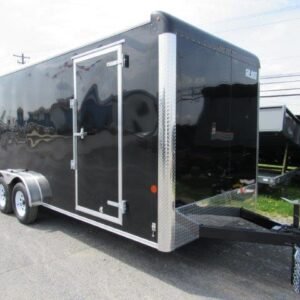 Car Mate 7 x 18 Enclosed Cargo Trailer – 12″ Added Height