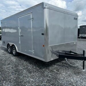 Car Mate 8.5 x 18 Enclosed Car Trailer – Aluminum Wheels