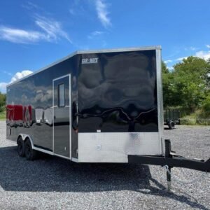 Car Mate 8.5 x 20 V-Nose Enclosed Car Hauler – Finished Interior