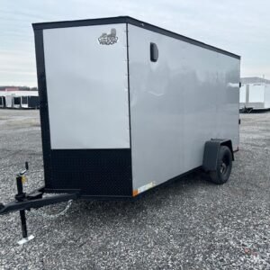 Covered Wagon 6 x 12 Enclosed Cargo Trailer – Black Trim Package