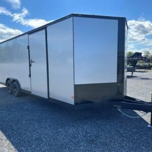 Covered Wagon 8.5 x 24 Enclosed Car Trailer – Black Trim Package