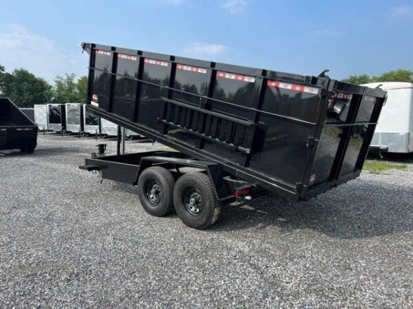Covered Wagon 7 x 16 Prospector Dump Trailer – 4′ High Sides - Image 6