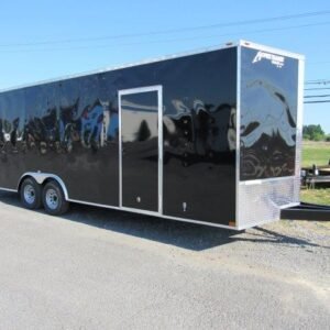 Homesteader 8.5 x 24 Enclosed V-Nose Car Trailer – 6″ Added Height
