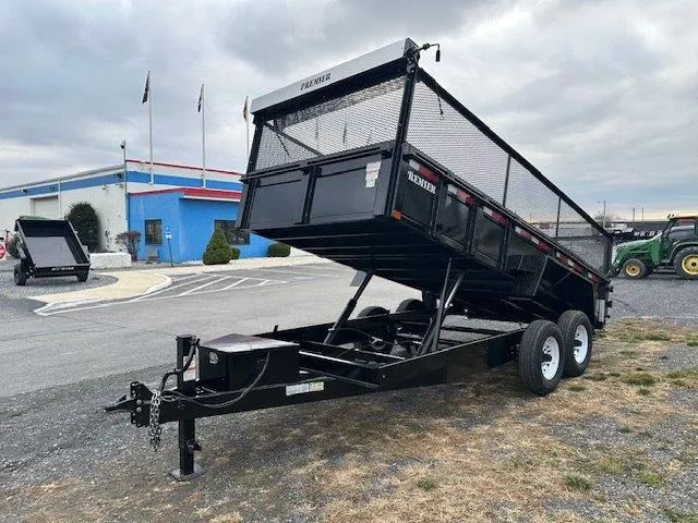 Premier 7 x 16 Dump Trailer – 24″ Mesh Side Extensions - Image 4