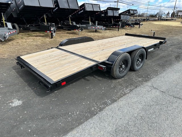 Premier 7 x 18 Wood Deck 10k Open Car Trailer – Slide Out Ramps - Image 4
