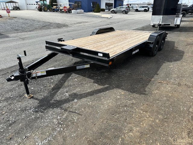 Premier 7 x 18 Wood Deck 10k Open Car Trailer – Slide Out Ramps - Image 7
