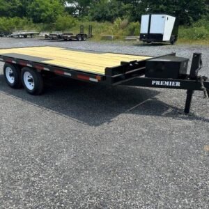 Premier 8.5 x 16 Deckover Equipment Trailer – Slide Out Ramps