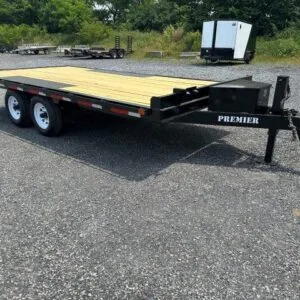 Premier 8.5 x 16 Deckover Equipment Trailer – Slide Out Ramps