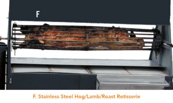 Model 7240CSS Towable Charcoal Grill – Stainless - Image 38